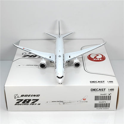 1:400 JC Wings JAL BOEING B787-9 Passenger Airplane Diecast Aircraft Model