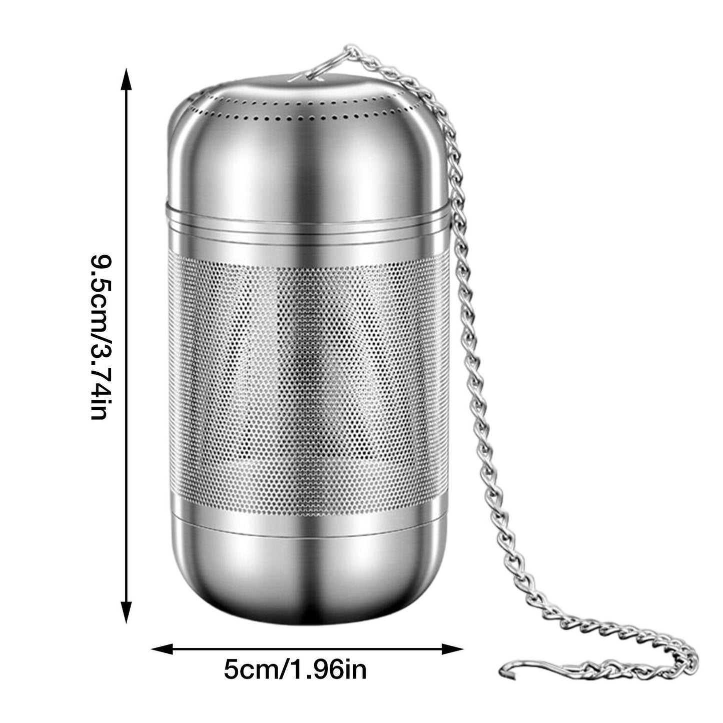 Stainless Steel Tea Infuser Tea Leaves Spice Seasoning Ball Strainer Filter Set