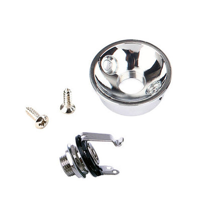Socket Jack Plate Holder w/ 2 Screws For TL Electric Guitar Replacement Parts
