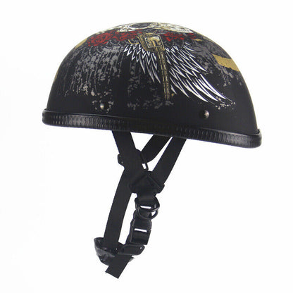 Men Women Motorcycle Half Helmet Retro Motorcycle Helmet DOT Certified Gift