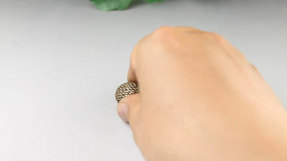 Solid Brass Hedgehog Figurine Animal Statue Toy Ornament Miniature Gift Tea Pet
