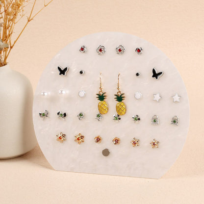 Jewelry Display Holders Heart Shaped Transparent Earrings Bracelet Storage Shelf
