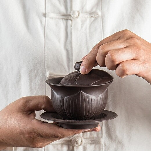 True Yixing Zisha Complete Teaset Tea Pot Matching Gaiwan Cup Lid Holder Pitcher