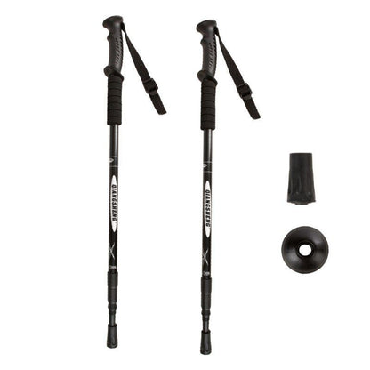 Outdoor Hiking Walking Stick Camping Telescopic Aluminum Alloy Trekking Poles