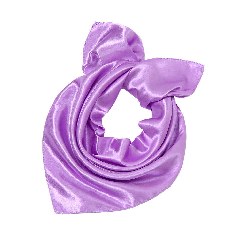 Silk Square Scarf 60cm Satin Neck Hair Tie Band Bag Ribbons Shawl Hijab 60*6