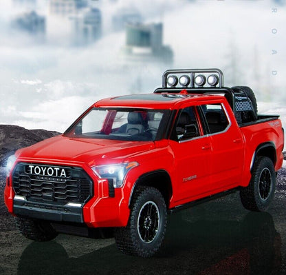 1:22 Toyota Tundra Diecast Model Car Pickup Vehicle Toy Sound Light Collection