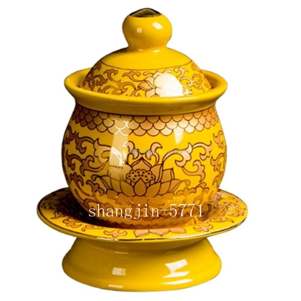 1pc 14cm Buddhist Buddha Supply Cup Lotus Water Purification Water Cup Holy Cup