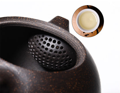 Marked Yixing True Zisha Teapot Xishi Pot Ball Infuser Holes Handmade Master Pot