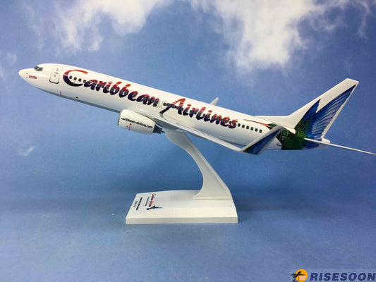 31CM 1:130 Risesoon Caribbean Airlines Boeing 737-800 Airplane ABS Plastic Model