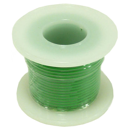 25 Feet Green 22 Gauge Stranded Hook-Up Wire, Tinned Copper, PVC Insulation