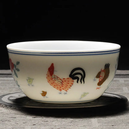 ceramic bowl cup tea cup handmade kungfu tea set Home hospitality cup Master Cup