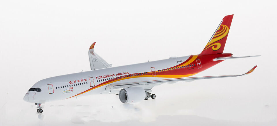 1:400 JC Wings HONGKONG AIRLINES AIRBUS A350-900 Passenger Plane Diecast Model
