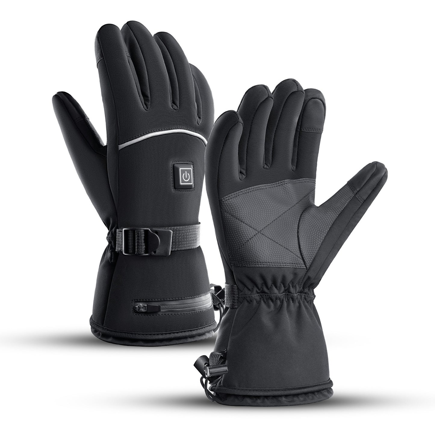 Winter intelligent heating warm gloves windproof and touch screen cycling skiing