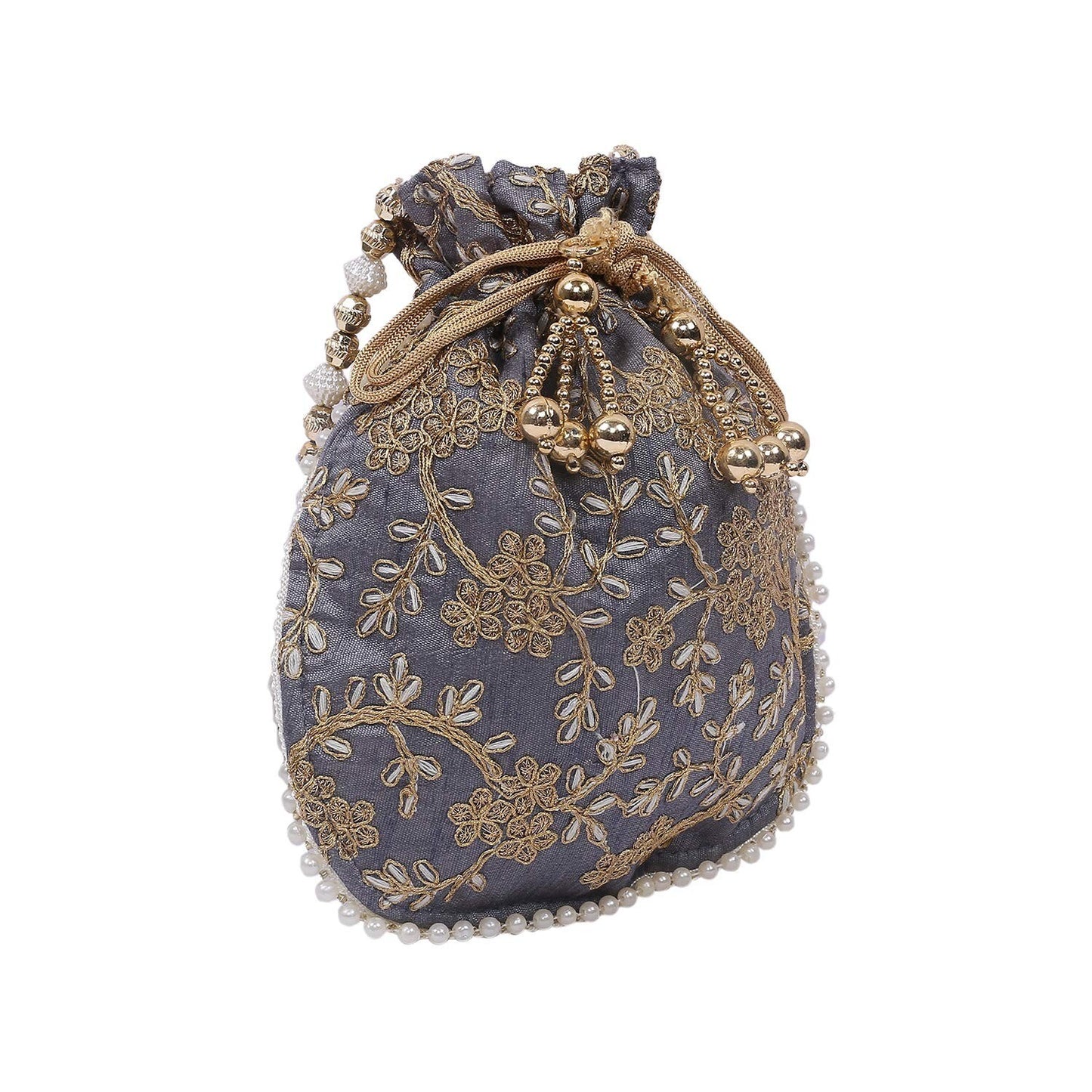 Handmade Rare Women's Indian Traditional Potli Bag For Wedding Party KUBMART1148