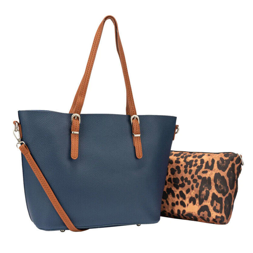 2x Celela PU Leather Studs Tote Shoulder Bag Crossbody Bag Handbag Sets Purse GU