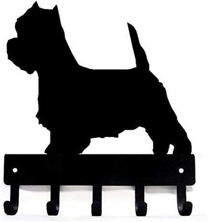 West Highland Terrier Westie Dog Key Rack Hanger - 6 inch/9 inch Metal Wall Art