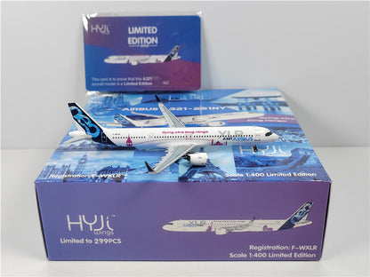 HYJLwings For Airbus A321-251NY F-WXLR LTD flying Xtra long range 1/400 Model