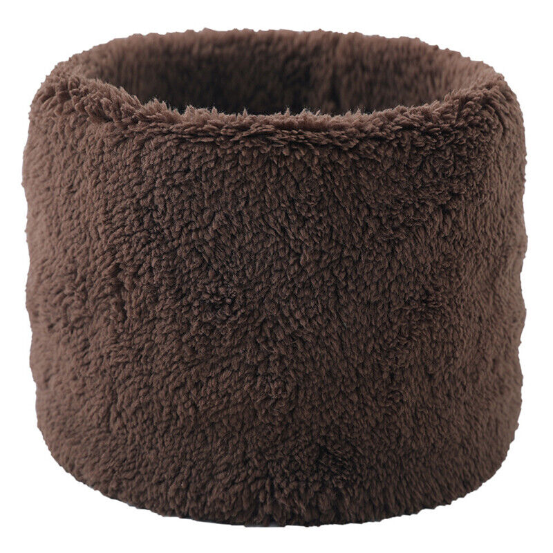 Unisex Winter Warm Plush Ring Scarf Faux Rabbit Fur Headband Collar Bandana