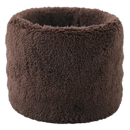Unisex Winter Warm Plush Ring Scarf Faux Rabbit Fur Headband Collar Bandana