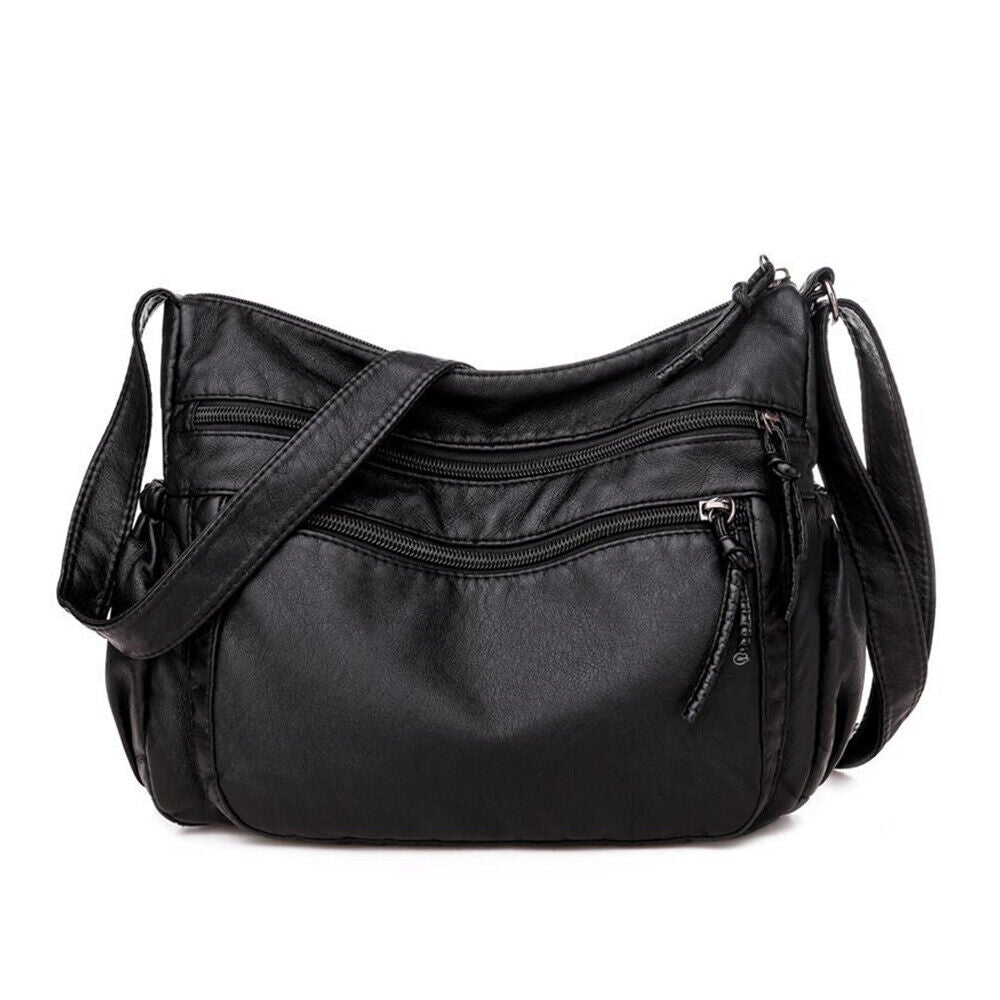 Vintage Women Handbag Tote Hobo Bag Soft PU Leather Crossbady Shoulder Bag Purse