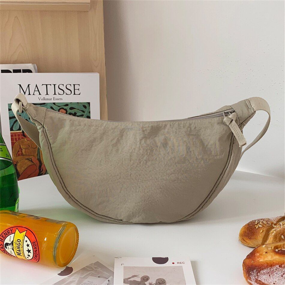 Shoulder Bag Nylon Cotton Messenger Bags Large Style Travel Handbag 12*6*4 Inch.