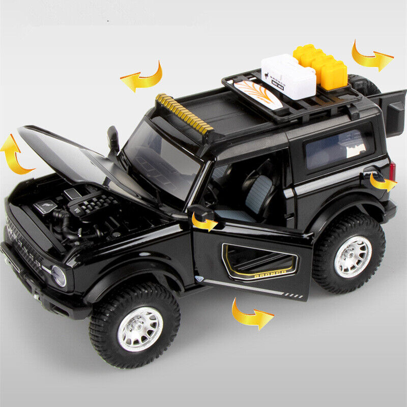 1:24 Ford Bronco Lima Diecast Model Car Modified SUV Off-road Vehicle Toy Gift