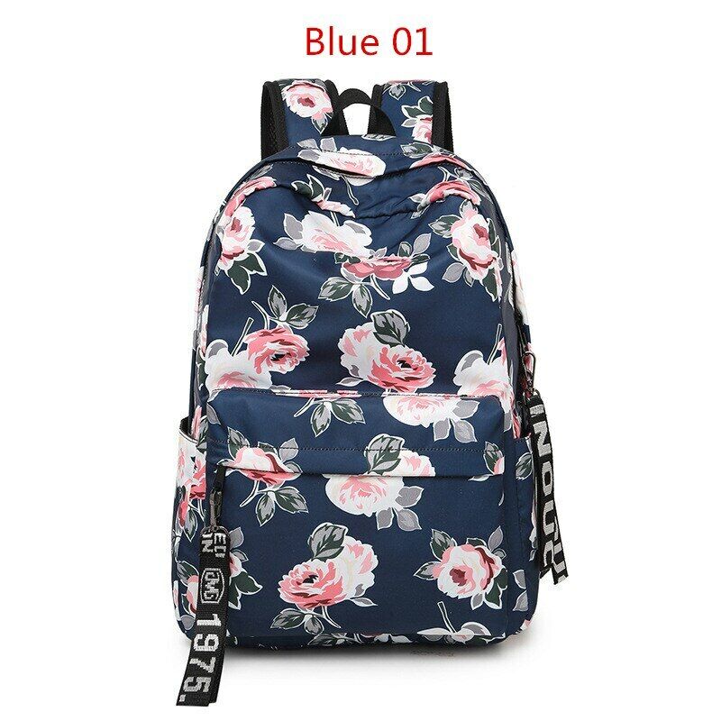 Shoulder Bag Campus Girls's Nylon Backpack Rucksack Women School Bag Knapsack