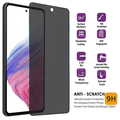 For Samsung Galaxy A53 5G Privacy Slim Tempered Glass Anti-Spy Screen Protector