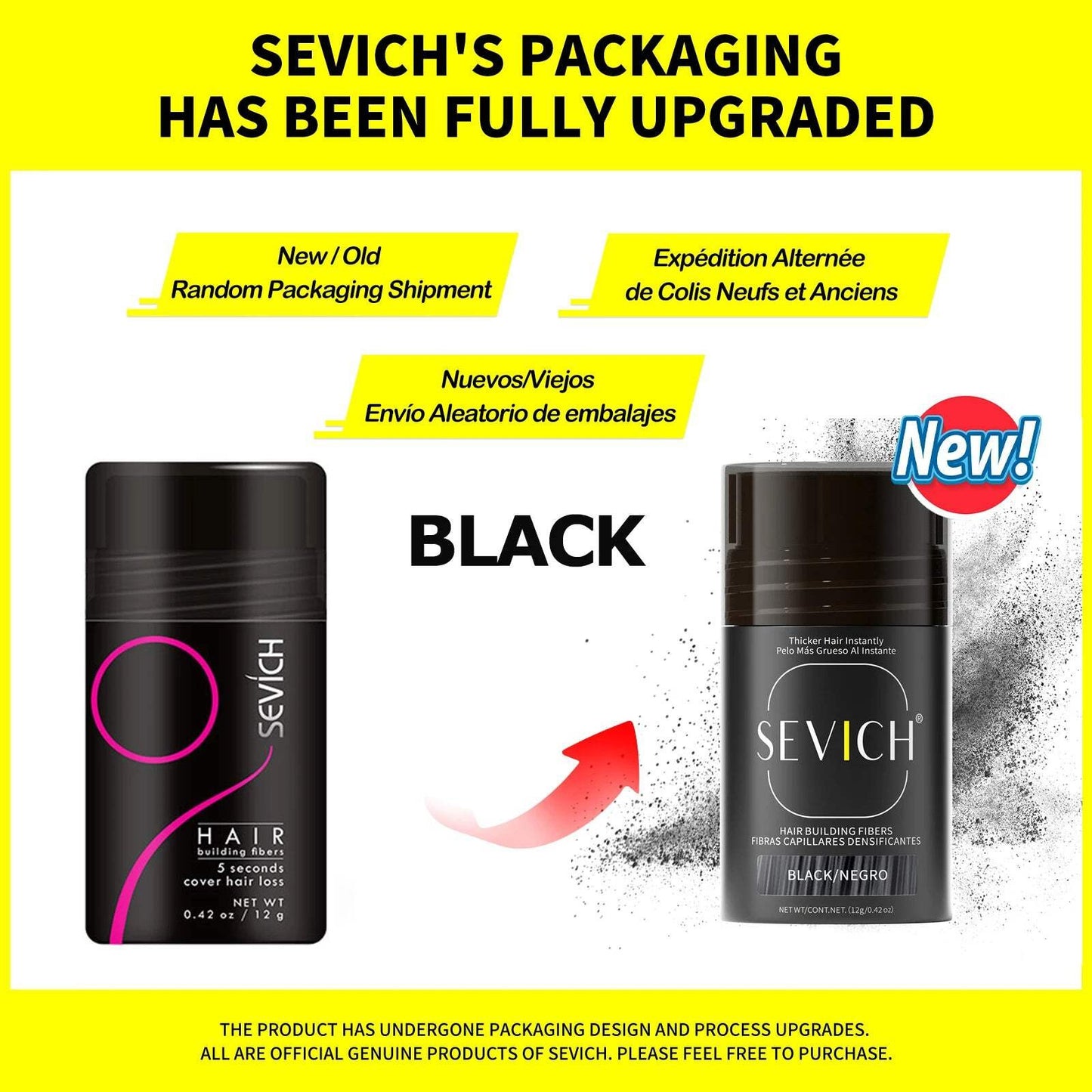 Keratin Hair Fibers Instant Thickening Powder