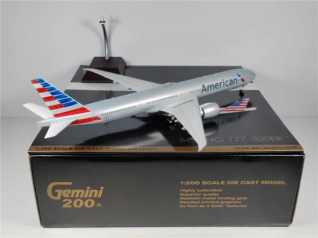 1:200 Geminijets American BOEING B777-300ER Airplane Diecast Aircraft Model