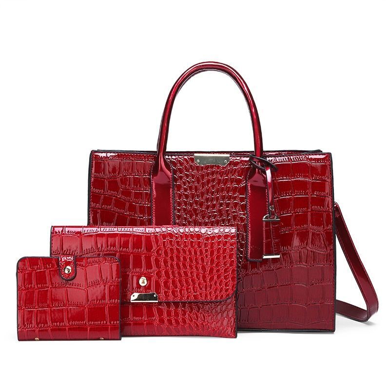 Luxury Bags Crocodile Pattern Shoulder Bag Synthetic Leather Woman Bag Accessory