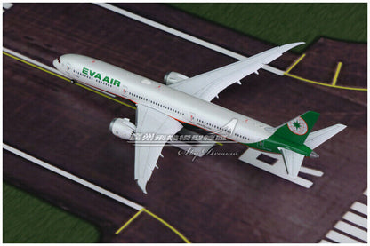 1:400 JC Wings EVA AIR BOEING 787-10 Passenger Airplane Flap Down Diecast Model
