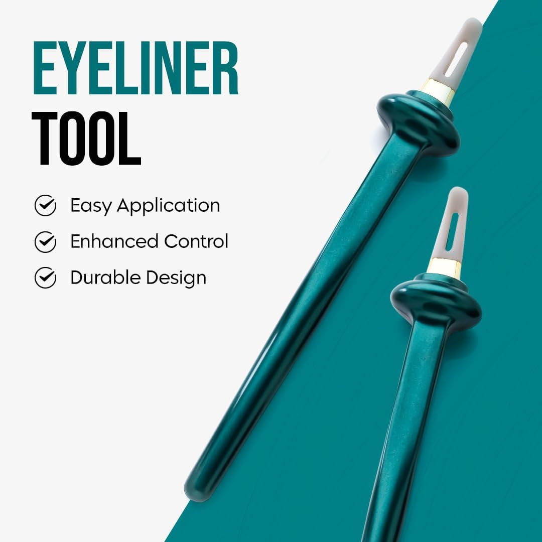 Eyeliner Gel No-Skip Eyeliner Silicone Guide Tool Reusable Eyeliner Brush Makeup