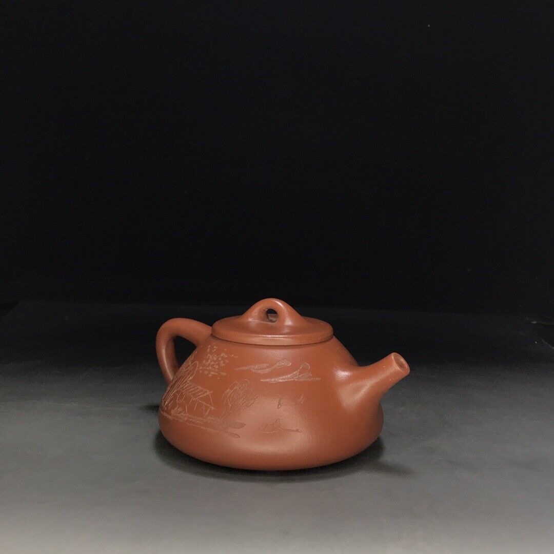 Chinese Yixing Zisha Clay Handmade Exquisite Teapot （石瓢 底款：顾景舟）