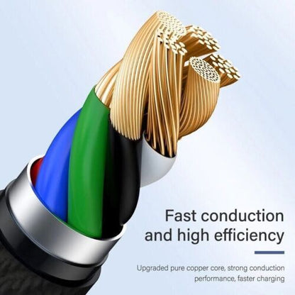 Braided Fast Charger Cable Heavy Duty USB Cord For iPhone 14 13 12 11 X XR 8 7 6