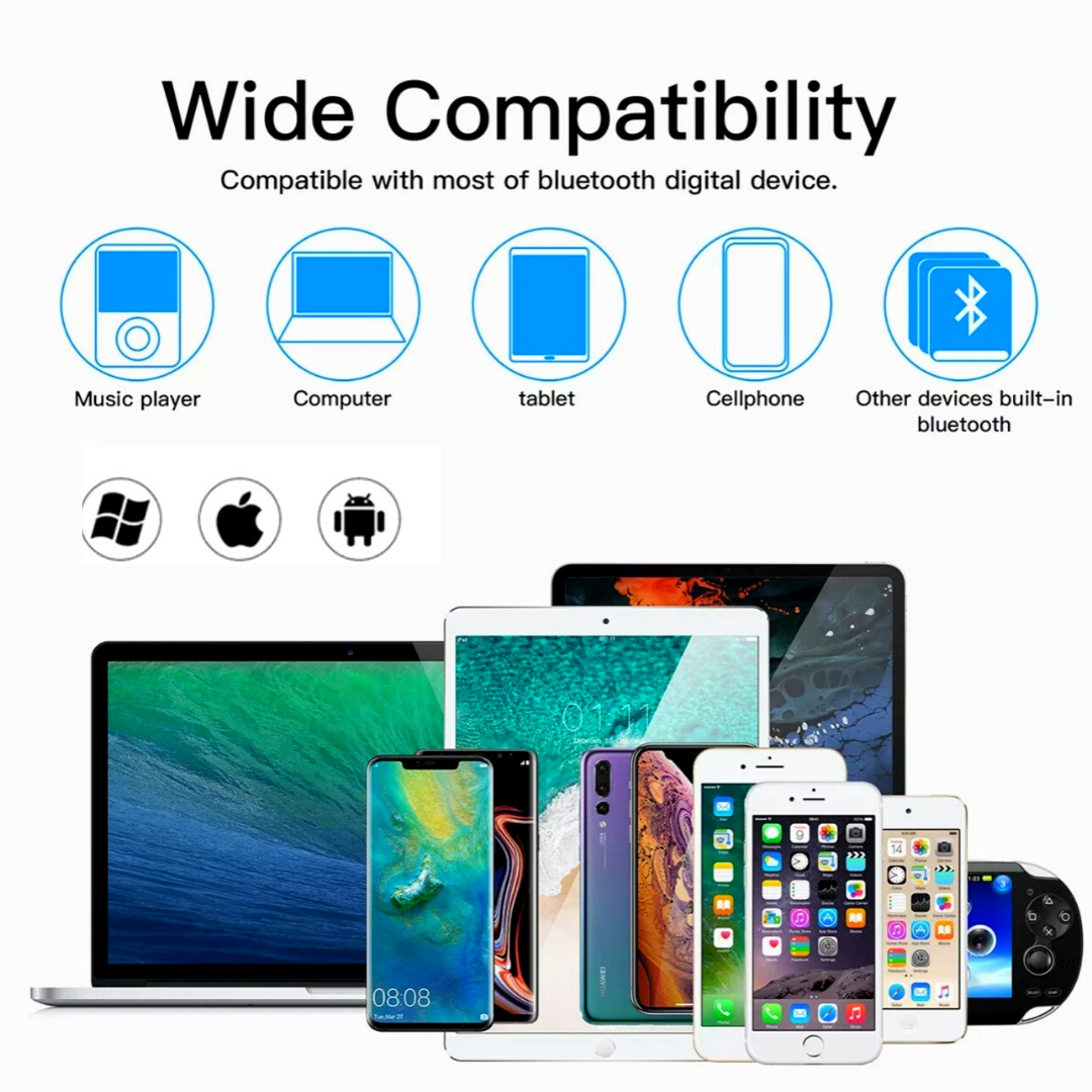 2X Bluetooth Earbuds Wireless For Smart Phone Universal Earphone IPX7 WaterProof