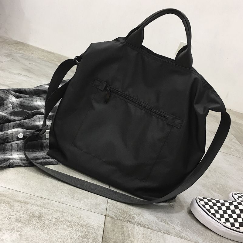 Nylon Shoulder Bag Large Waterproof Cloth Handbag Tote Crossbody Traveling Purse