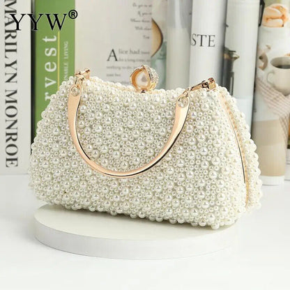 Bag Lady Wedding Women Pearl Handbags Party Dinner Shoulder Bags