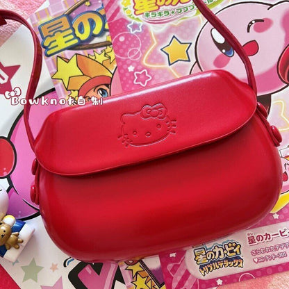 Hello Kitty one-shoulder saddle bag ladies cute messenger bag fashion party bag