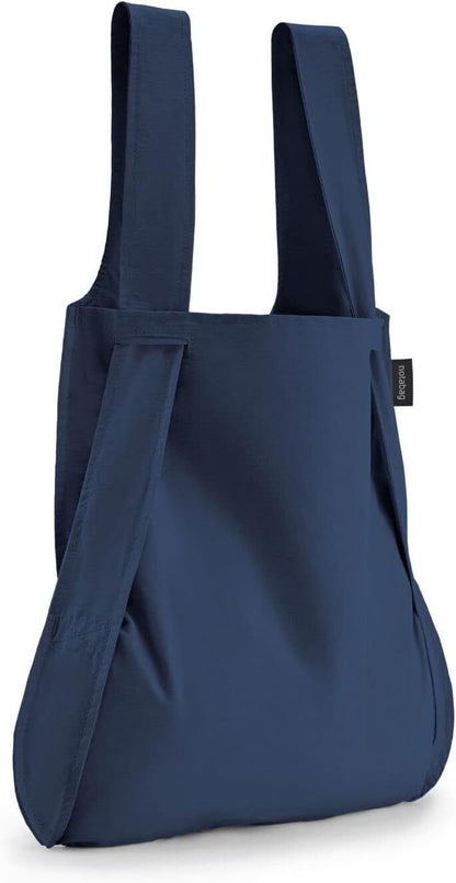 Notabag 2 in 1 Convertible Backpack - Water Resistant, Original, Navy Blue