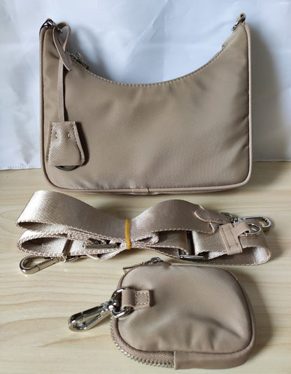 Nylon Shoulder Bag Underarm Purse Handbag Pouch Polyester Satchels Shape Bag 1PC