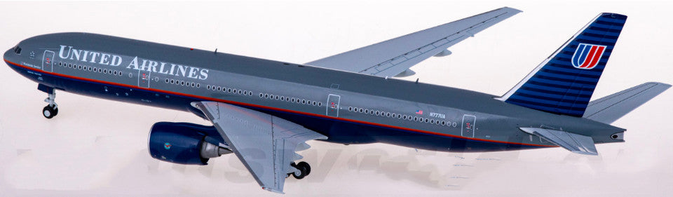 1:200 32CM JC WINGS UNITED AIRLINES BOEING 777-200ER Airplane Diecast Model