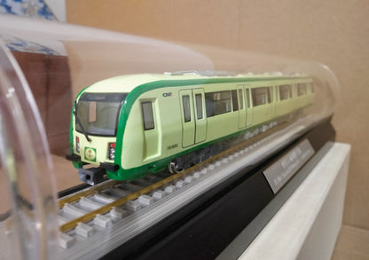 1:87 34CM Saudi AI Mashaaer AI Mugaddassah Metro Car Railway Train Diecast Model