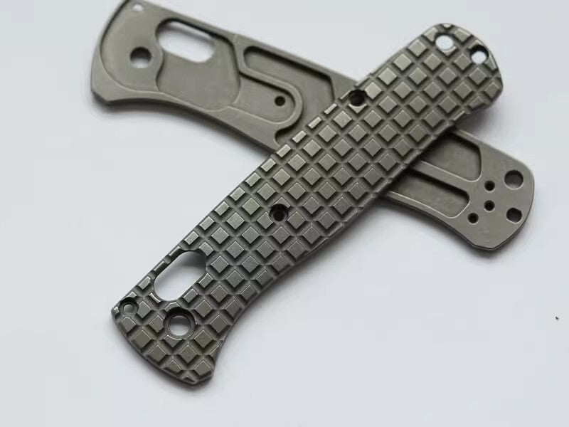 1 Pair Custom Made TC21 Titanium Alloy Handle Scales for Benchmade Bugout 535