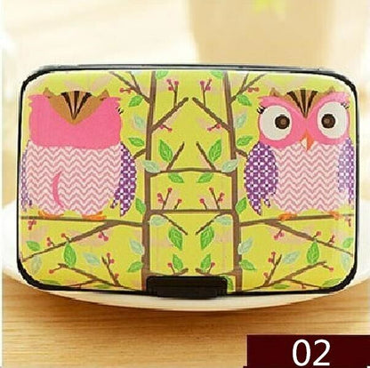 Box Bag Credit ID Card Women's Card Case Holder Card Security Layers Theft Proof