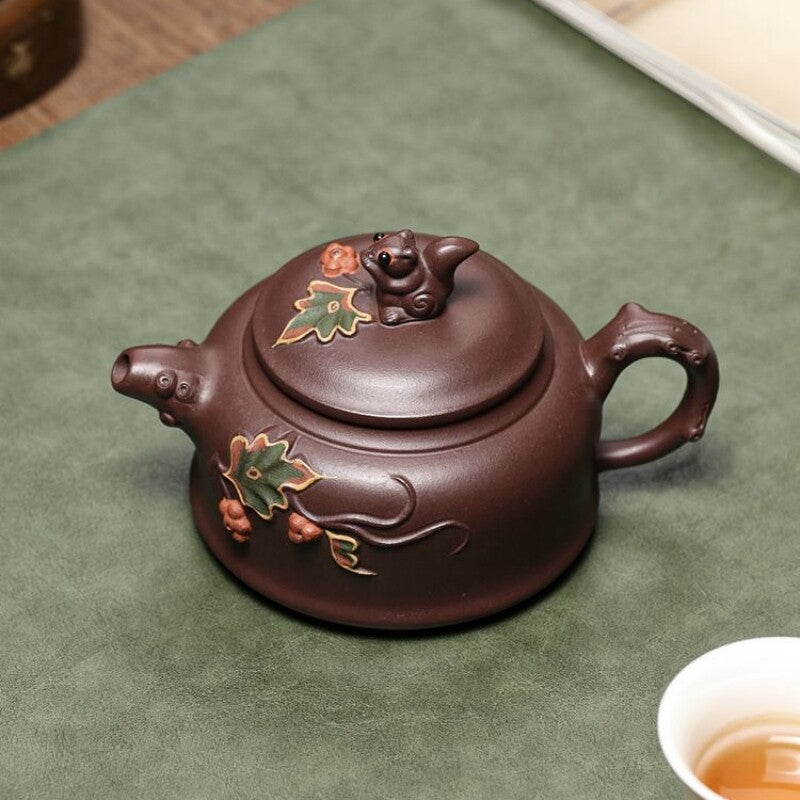 Handmade Tea Pot Original Ore Real Yixing Zisha Purple Clay Marked Master Pot