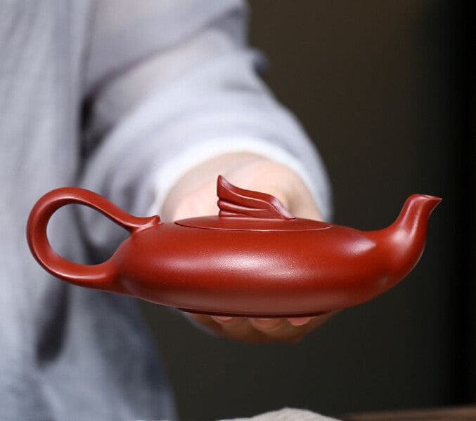 180ml Chinese Yixing Purple Clay Teapot Gongfu Teaset Handmade Tea Ceremony