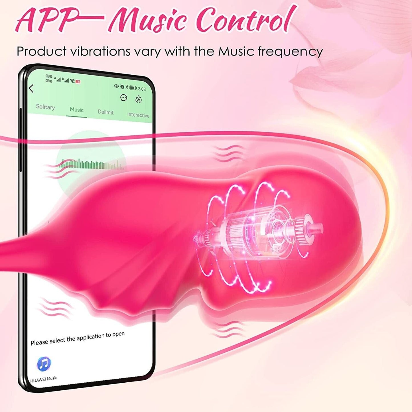 Vibrator Sex Toy with App and Bluetooth Remote Control Vibrators with 12 Vibrat