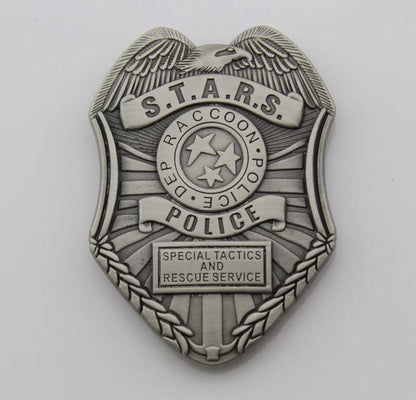 New Resident Evil Stars Dep Raccoon Police Badge & Badge ID Holder Card Holder
