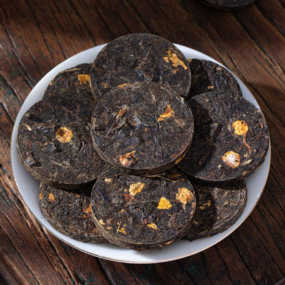 500g Lemon Black Tea Ancient Tree Yunnan Dianhong Small Tea Cake